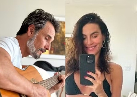 Grávida, Mel Fronckowiak se declara a Rodrigo Santoro em 'nova lua de mel': 'amor é uma arte'