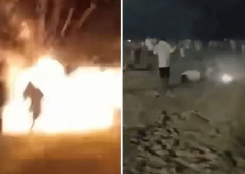 Polícia analisa imagens para buscar origem de rojão que matou mulher no Réveillon