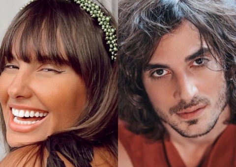 Fiuk e Thais se beijam na festa e ator dispara: 'selinho de amigo'