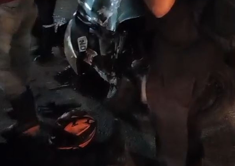 Com sinais de embriaguez, motorista atropela dupla em moto no Distrito Industrial