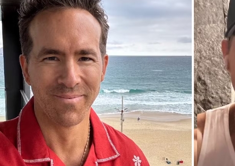 No Brasil, Ryan Reynolds vai à academia: 'acompanhar os brasileiros não é fácil'