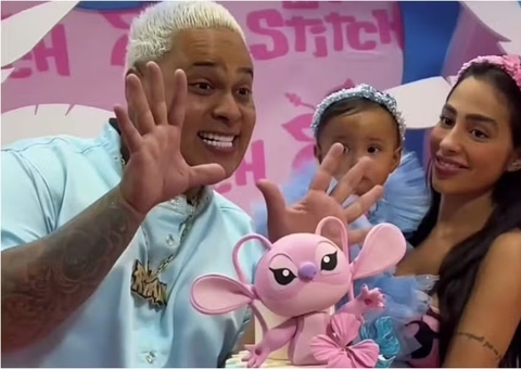 MC Ryan SP comemora mêsversário a filha com Giovanna Roque após imagens de agressão