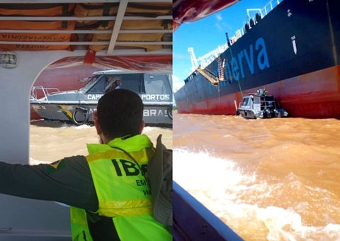 Refinaria é notificada pelo Ibama após navio com carga de combustível tombar em rio do Amazonas