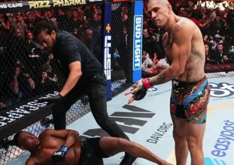 Brasileiro Alex Poatan derrota Jamahal Hill e pede luta no UFC Rio