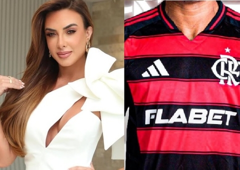 Nicole Bahls estaria vivendo affair com jogador do Flamengo 15 anos mais novo