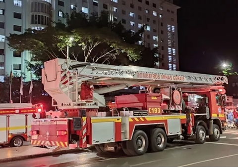 Hospital da Santa Casa pega fogo em Belo Horizonte