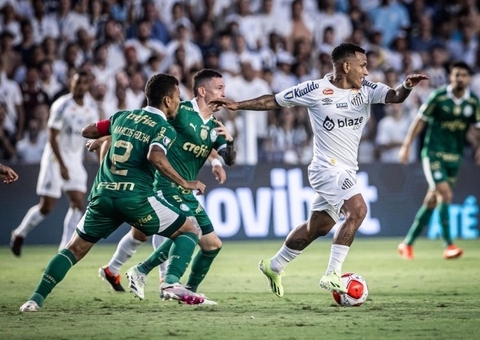 Santos derrota Palmeiras por 1 a 0 e sai na frente na final do Paulistão