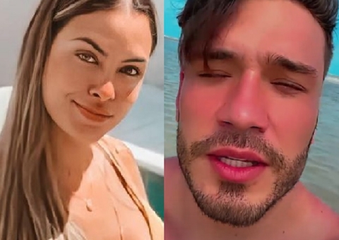 Lucas Viana ‘encoxa’ e beija ex-BBB Sarah Andrade em vídeo na praia