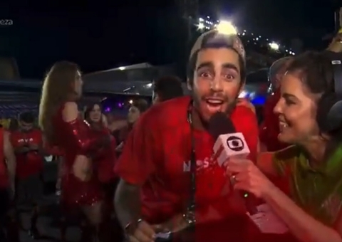 Na Sapucaí, Scooby chama brothers para Carnaval e se declara: 'PA, te amo'