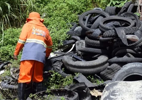Ação recolhe pneus para combater proliferação do mosquito da dengue 