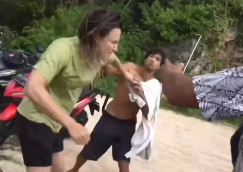 Vídeo: Surfista brasileiro é flagrado agredindo americana a socos em Bali