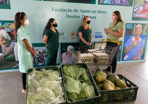 Seap realiza doação de hortaliças e legumes produzidos na cadeia