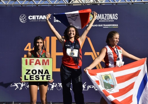 Atletas disputam lançamento de dardo no JEAs inspirados no campeão amazonense Pedro Nunes