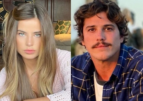 Giulia Be e Romulo Arantes são clicados aos beijos e embarcam juntos para Paris