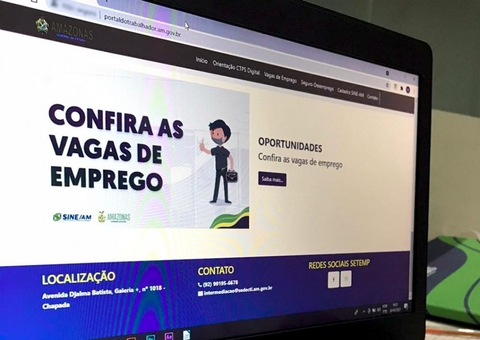Balcão do Sine Amazonas oferta 60 vagas de emprego em Manaus