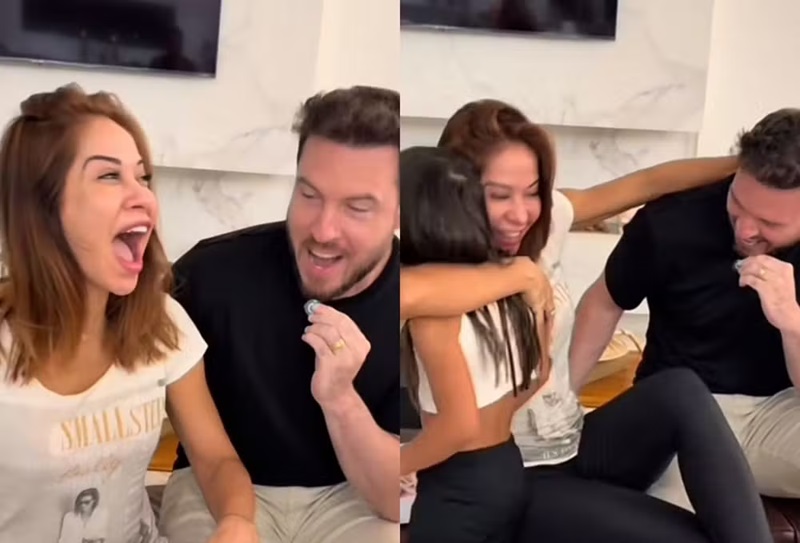 Maíra Cardi revela sexo de bebê e emociona a filha Sophia
