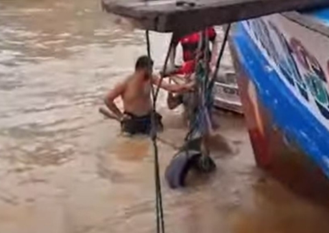 Homem morre afogado enquanto procurava hélice de lancha no Rio Solimões