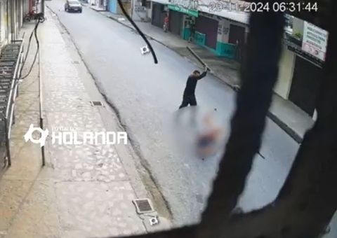 Vídeo mostra momento em que homem é espancado e esfaqueado no Novo Israel