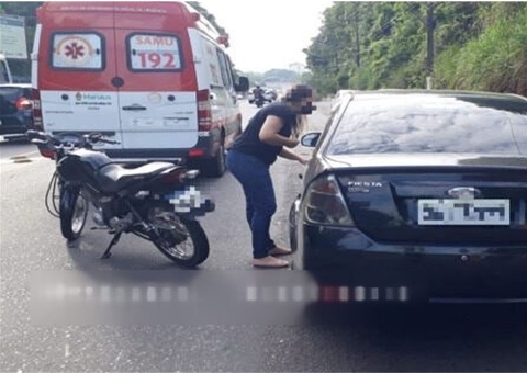 Dois acidentes com feridos são registrados em menos de meia hora em Manaus