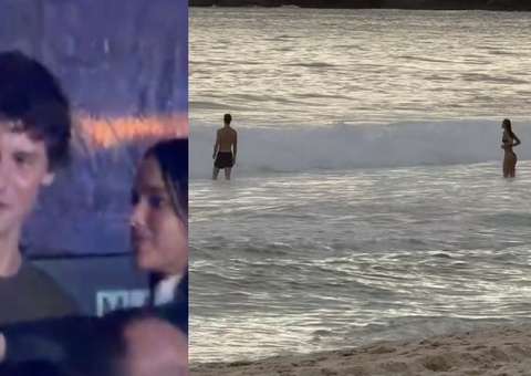 De volta ao Brasil, Shawn Mendes é flagrado com Bruna Marquezine em praia; vídeo