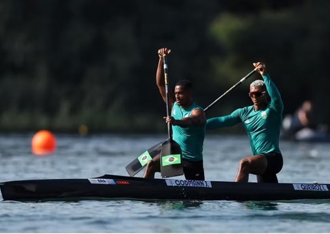 Brasil fica em 8º e lamenta derrota na final  da canoagem no C2 500m