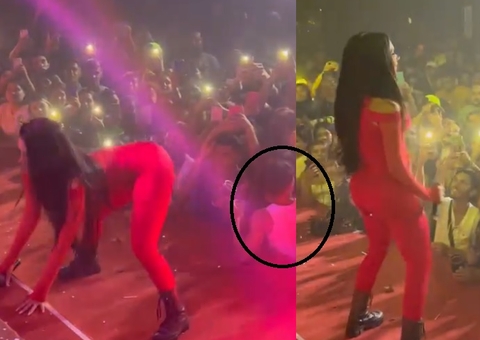 Tainá Costa interrompe show no Pará e dá bronca em fã: ‘falta de respeito'