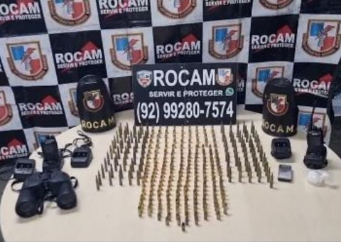 Bomba e mais de 300 munições são achadas em casa no Educandos