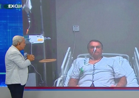 Ao vivo, Sikêra Jr. entrevista Bolsonaro do hospital: 'deixa de ser frouxo'