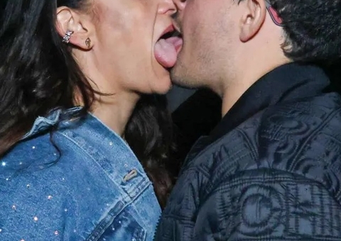 Silvia Abravanel se empolga em fotos com noivo e troca beijo com língua e mordidas 