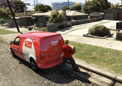 GTA RP permite trabalhar como entregador em troca de cupons no iFood
