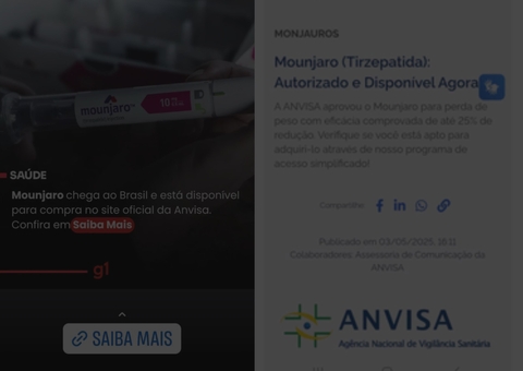 Sites usam nome da Anvisa para anunciar falsa venda de Mounjaro
