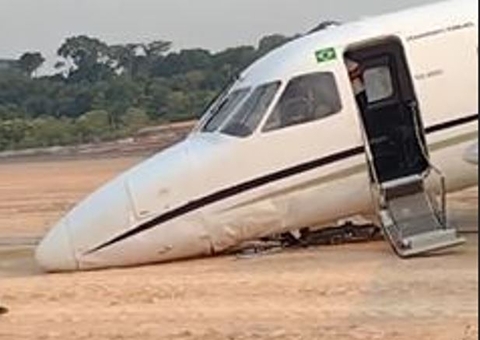 Passageira faz vídeo de acidente com avião no Aeroporto de Manaus: 'Livramento'