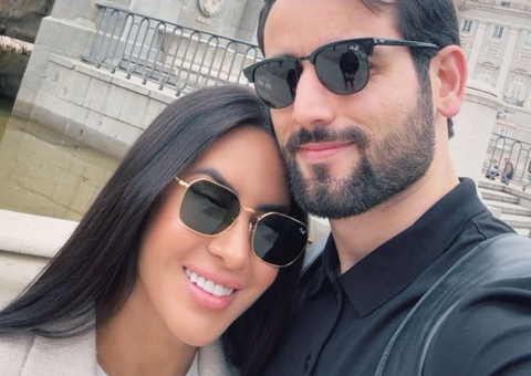 Isabelle Nogueira e Matteus desembarcam na Espanha; fotos