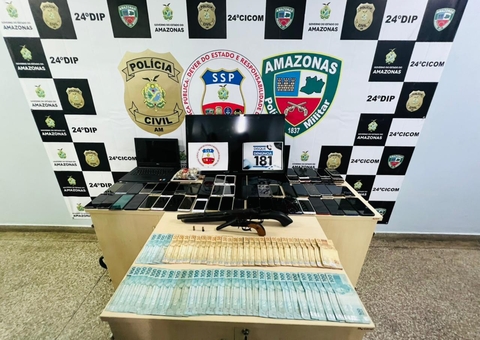 Suspeitos de roubarem casas são presos com armas e R$ 11 mil em Manaus