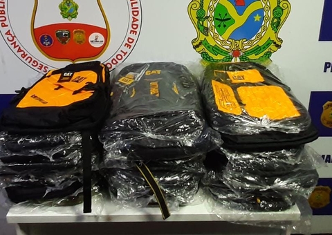 Polícia apreende mochilas falsificadas avaliadas em R$ 24 mil no Amazonas 