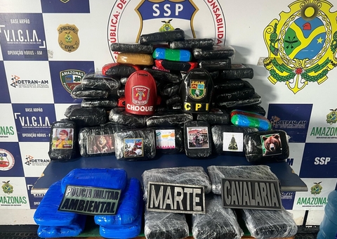 Grupo é preso com 86 Kg de drogas escondidos em malas e lixeira de barco em Coari