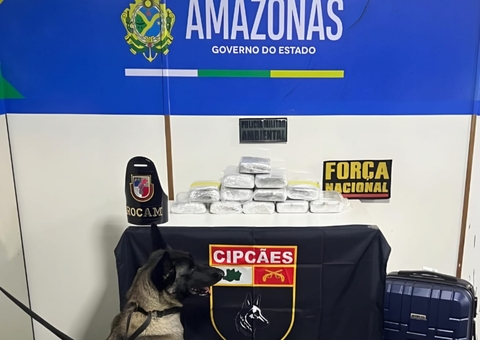 Passageiro de embarcação é preso com malas recheadas de drogas no Amazonas