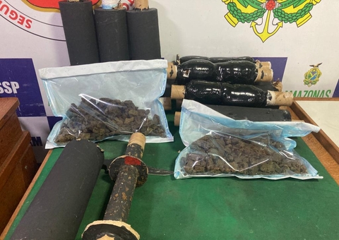 Maconha avaliada em R$ 240 mil é apreendida em barco no Amazonas