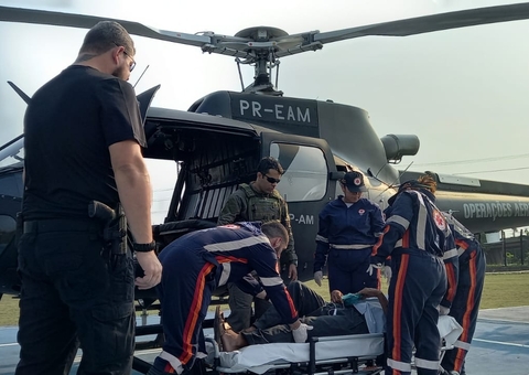 Helicóptero socorre adolescente e idoso em estado grave na zona rural de Manaus