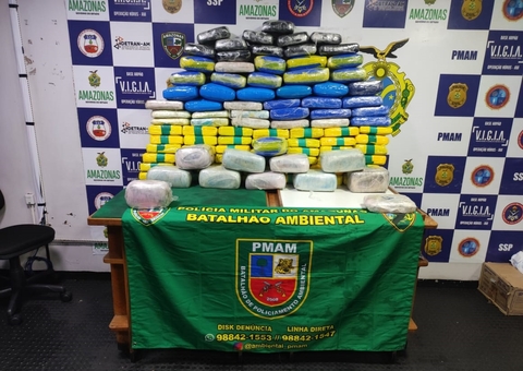 Drogas avaliadas em R$4,4 milhões são apreendidas em embarcação com destino a Manaus