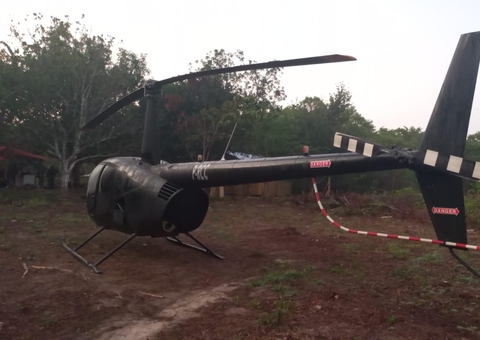 Helicóptero e embarcação usados pelo narcotráfico são apreendidos no Amazonas