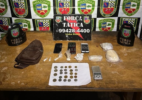 Dona de bar e homens são presos por venderem drogas no estabelecimento no Amazonas