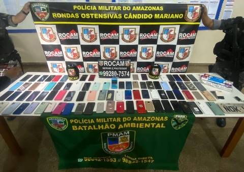 Trio é preso com mais de 80 celulares furtados em Parintins; vítima rastreou aparelho