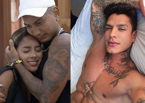 Após divórcio de Mirella, noivo de Sthe Matos evita comentar sobre peoa