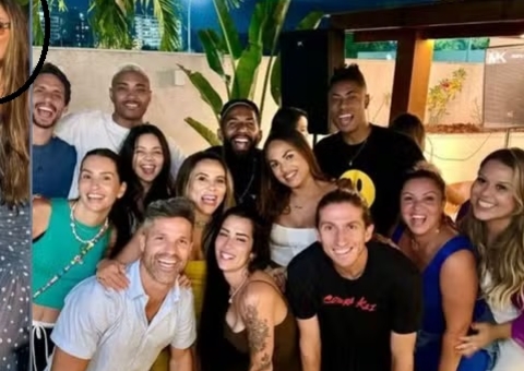 Ex de Léo Pereira, Tainá Castro vai a reencontro do elenco do Fla e jogador não comparece