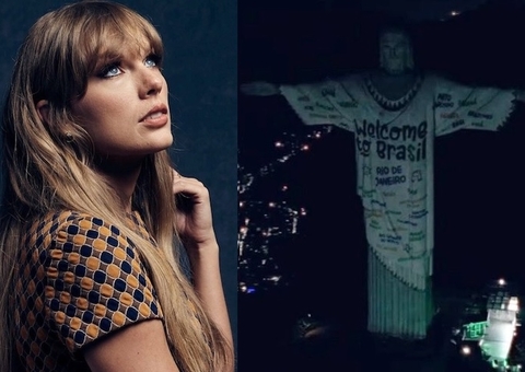 Fãs brasileiros fazem homenagem a Taylor Swift no Cristo Redentor; vídeo