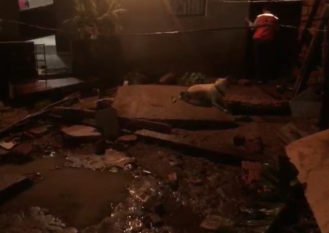 Forte temporal causa alagamentos e desabamentos em Manaus; Veja vídeos