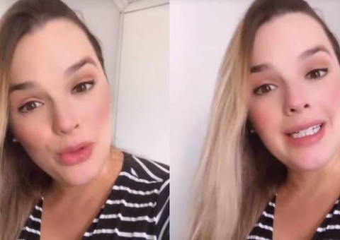 Grávida, Thaeme vai a hospital após acidente doméstico