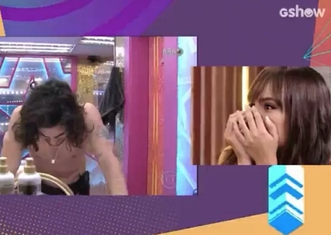 BBB21: Thaís se choca ao ver Fiuk chorando após pegação no edredom