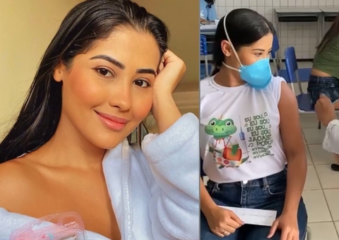 Aos 29 e sem comorbidades, Thayanara OG toma vacina no Maranhão